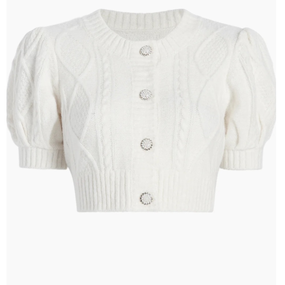Hill House Home Ollie Sweater Size Small in Coconut Cream NWOT
